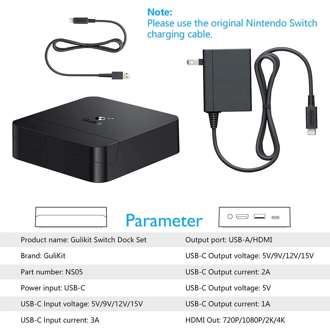 Official Genuine Nintendo Switch TV Dock Station HDMI Port